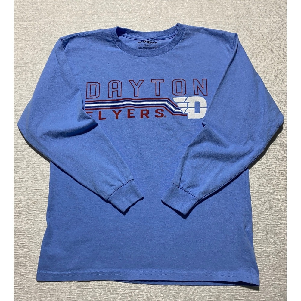 Ouray Dayton Flyers Long Sleeve Shirt Light Blue Youth Size Large NCAA‎ Apparel